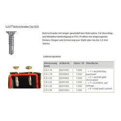 Ejot-Fensterbohrschrauben FD21 3.9x19mm Ejoseal Nr. 7282608607