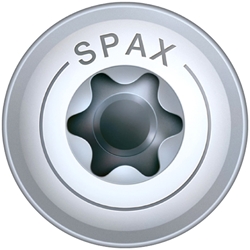 SPAX Spanplattenschraube Tellerkopf 6.0x140mm T30, WIROX (T-STAR plus), 4CUT, gehärtet, gleitbeschichtet, Teilgewinde Nr. 0251010601405