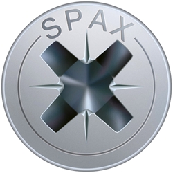 SPAX-S Spanplattenschraube PZ 4.5x50mm WIROX, Flachkopf, 4Cut HP Vollgewinde Nr. 1081010450505