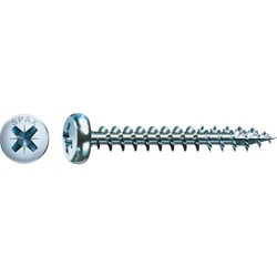 SPAX-S Spanplattenschraube PZ 5.0x35mm WIROX, Rundkopf, 4CUT HP Vollgewinde Pan Head Nr. 0231010500355