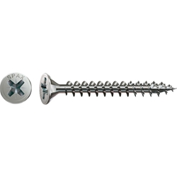 SPAX-S Spanplattenschraube PZ 5.0x35mm Edelstahl A2 Flachkopf, 4CUT KP Vollgewinde Nr. 1087000500353