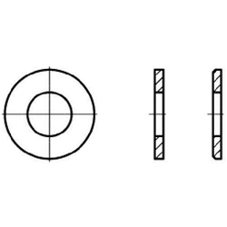 Unterlegscheiben DIN125 3,2mm galvanisch verzinkt HP