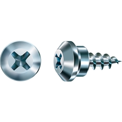 SPAX FEX-RS Rollladenschraube Gealan, Kreuzschlitz, 5.0x12mm WIROX, Rastkopf PH2, Vollgewinde mit Nadelspitze (Pack a 2000 Stück) Nr. 35705005202011K1
