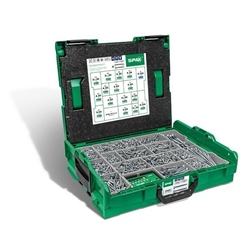 SPAX Montagekoffer L-BOXX groß, Spanplattenschrauben (T-STAR plus), 16 Abmessungen WIROX, Senkkopf Kreuzschlitz (2446 Stück plus 6er Bit-Box) Nr. 5000009161019