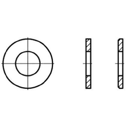 U-Scheibe Form A DIN 125 M 8,4 Edelstahl A2 KP Nr. 0125284
