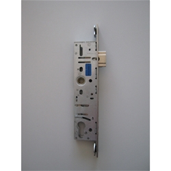 Schüco Panik-Riegelfallen-Schloß Funktion E F28/35/92/9 Ls/Rs verwendbar Stulp 28x270x3mm kantig, Edelstahl Nr. 241705