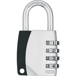 Abus AV-Zahlen-Vorhangschloss, Zinkdruckguss 155/40, silber Gehäuseb. 44,5mm,Gehäuset. 18,5mm,H 80mm Nr. 30890