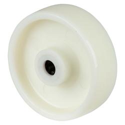 Rad, Rad Ø 100mm, Kunststoff weiß, Radb. 34mm, Nabenl. 38mm, Rollenlager, Radk. Kunststoff, Tragkr. 125kg Nr. B10.100