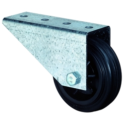 Tor-Bockrolle, Rad Ø 80mm, Kunststoff, Radb. 25mm, Tragkr. 50kg Nr. E31.081