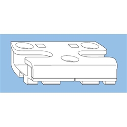 Winkhaus DK-Sicherheitsschließblech SBS.K.162, DIN Links-Rechts, Stahl, EV1, chromatiert Rahmenteil, zum Anschrauben, Gealan 6000/7000/8000 (MG:A4) 4929798