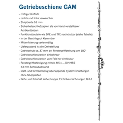 Winkhaus DK-Getriebe GAM.1400-1., mit Zusatzverriegelung verlängerbar, D 30mm GAM, mittig, Sicherheitsschließzapfen FFH 900- 1400mm (MG:C2) 4927171 (Bund: 10 / Pal.:200)