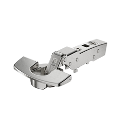 Hettich Sensys 110°-Scharnier mit integrierter Dämpfung (Sensys 8645i), vernickelt, halb vorliegend, Öffnungswinkel 110°, Bohrbild TH 52x5,5mm, TS 48x6mm, Schnellmontage Fix (ø 10x6) 9073615