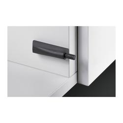 Hettich Öffnungssystem, für Topfscharnier, Kunststoff Push to open Magnet, 9089629, anthrazit mit Adapter zum Anschrauben, Kurzhub