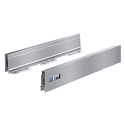 Hettich Schubkastenzarge, Nennlänge 260mm, silber InnoTech Atira 9194391, rechts doppelwandig, Zargenhöhe 70mm