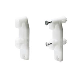 Hettich Schubkasten-Frontbefestigung, weiß unbehandelt InnoTech 1061450, für Zargen, mit Spreizzapfen f. Zargenhöhe 54mm, zum Einschlagen