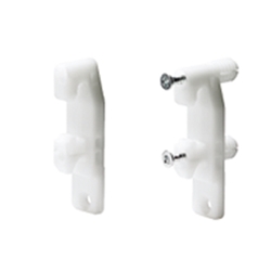 Hettich Schubkasten-Frontbefestigung, weiß unbehandelt InnoTech 1065191, für Zargen, f. Zargenhöhe 54mm, zum Anschrauben