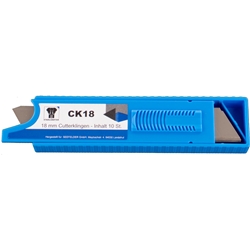 STAHLHÄRTER Cutterklingen 18mm (Pack mit 10 Klingen) Nr. CK18