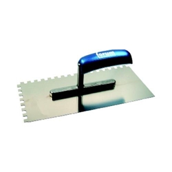 Glättekelle, Rostfrei 280x130mm, 10x10mm Zahnung (fortis)