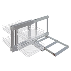 Vauth-Sagel Cor Flex, Korbset, Saphir chrom, K1200, 4 Körbe pro Set, Zuladung 8 kg je Korb, Zuladung System max. 32 kg Nr. 90006736