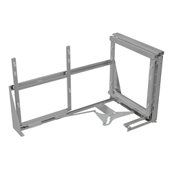 Vauth-Sagel Cor Fold, Beschlag, ab K800, silber pulverbeschichtet, Selbsteinzug/Soft-Close Funktion, Zuladung System max. 35 kg, Einbautiefe min. 485 mm, Einbauhöhe min. 530 mm, 3D-Frontjustierung ermöglicht ein komfortables und einfaches Einstellen der Front Nr. 90006986