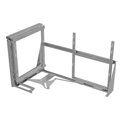 Vauth-Sagel Cor Fold, Beschlag, ab K800, silber pulverbeschichtet, Selbsteinzug/Soft-Close Funktion, Zuladung System max. 35 kg, Einbautiefe min. 485 mm, Einbauhöhe min. 530 mm, 3D-Frontjustierung ermöglicht ein komfortables und einfaches Einstellen der Front Nr. 90006987