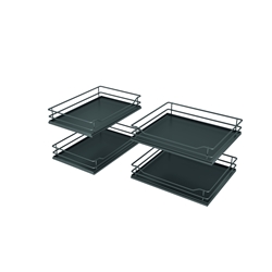 Vauth-Sagel Cor Fold, Korbset, Premea lavagrau, K900, 4 Körbe pro Set, Zuladung max. 8 kg je Frontkorb, hintere Körbe jeweils 9,5 kg Nr. 90009637