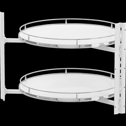 Vauth-Sagel Cor Wheel Pro, 4/4, Set mit 1 Boden, Premea weiß, chrom, 900x900mm, Seitentiefe min. 490 mm, Zuladung max. 27,5 kg je Boden, max. 12 kg je Boden Nr. 90004134