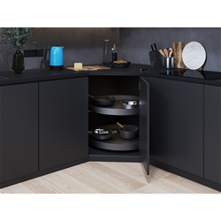 Vauth-Sagel Cor Wheel Pro, 4/4, Set mit 2 Böden, Planero lavagrau, 800x800mm, Seitentiefe min. 490 mm, Zuladung max. 27,5 kg je Boden, max. 12 kg je Boden Nr. 90009633