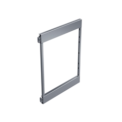 Vauth-Sagel Sub Side 3 Beschlag/Rahmen für Rahmenhöhe min. Einbauhöhe 619mm, Korpustiefe 495mm, passend für 2 Körbe, silber, Integrierte Dämpfung und Selbsteinzug, Zuladung System max. 20 kg, links und rechts montierbar Nr. 90006614