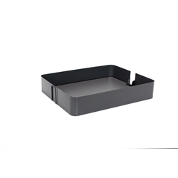 Vauth-Sagel Tal Larder, Korbset, Planero lavagrau, für Korpusbreite 400mm, inkl. Frontbefestigung, 3 Körbe pro Set Nr. 90008483