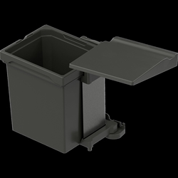 Vauth-Sagel Abfallsammler ENVI Single K450 1x12 Liter, lavagrau Nr. 90009048