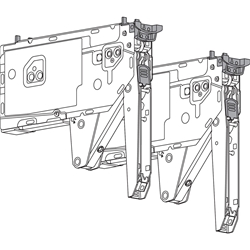 Blum AVENTOS HK top Hochklappe, Kraftspeicher, LF=3200-9000 (bei 2 Stück), für SERVO-DRIVE geeignet, verzinkt Nr. 22K2900
