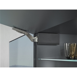 Blum AVENTOS HK top Hochklappe, Abdeckkappenset, links/rechts, tiefgrau/inox-g. Nr. 22K8000