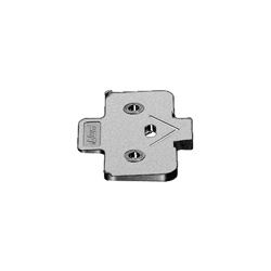 Blum Winkelkeil -5°, kreuzform, 6mm Distanz, zum Schrauben, Zink, vernickelt (VE: 50), Nr. 171A5500