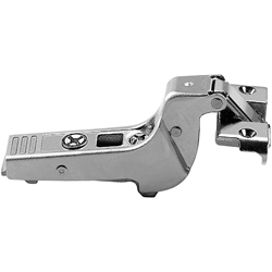 Blum CLIP top Alurahmenscharnier 95°, Innenanschlag, mit Feder, Topf: Schrauben, (Scharnier geschlossen), für schmale Alurahmen, vernickelt (VE:50) Nr. 71T970A