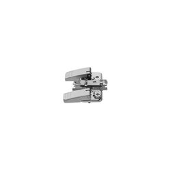Blum CLIP Kreuzmontageplatte (37/32), 0mm Distanz, INSERTA, HV: Exzenter (±2mm), Stahl, vernickelt (VE:250) Nr. 174H7100I