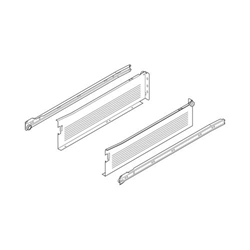 Blum METABOX Stahlzarge, K (118 mm), Teilauszug, 25 kg, NL=550 mm, Schraubversion, links/rechts, R9001 cremeweiss (VE:5) Nr. 320K5500C
