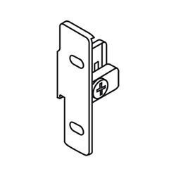 Blum METABOX Frontbefestigung, Schrauben, rechts, vernickelt (VE:10) Nr. ZSF.1510.04