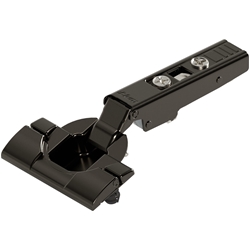 Blum CLIP top Standardscharnier 110°, Eckanschlag, ohne Feder, Topf: INSERTA, onyxschwarz (VE:50) Nr. 70T3590.TL-OX