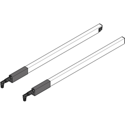 Blum TANDEMBOX Längsreling (oben), für Frontauszug, NL=400 mm, links/rechts, für TANDEMBOX antaro, für , R9006 weissalumin. (VE:30) Nr. ZRG.337RSIC