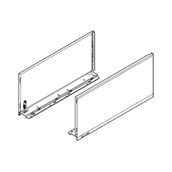 Blum LEGRABOX Zarge, Höhe F (241 mm), NL=600 mm, links/rechts, für LEGRABOX pure, seidenweiss matt Nr. 770F6002S