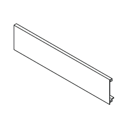 Blum LEGRABOX Vorderstück, für Innenschubkasten und Innenauszug mit Querreling, KB=1200 mm, zum Ablängen, seidenweiss matt (VE:12) Nr. ZV7.1043C01