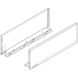 Blum LEGRABOX Zarge, Höhe C (177 mm), NL=650 mm, links/rechts, für LEGRABOX pure, inox-gebür.-lackiert Nr. 770C6502I