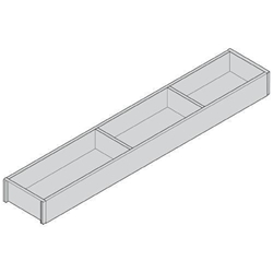 Blum AMBIA-LINE Rahmen, für LEGRABOX/MERIVOBOX Schubkasten, Holzdesign, NL=650 mm, Breite=100 mm, Bard.Eiche/seidenwei Nr. ZC7S650RH1