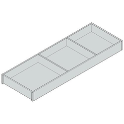 Blum AMBIA-LINE Rahmen, für LEGRABOX/MERIVOBOX Schubkasten, Holzdesign, NL=650 mm, Breite=200 mm, Bard.Eiche/seidenwei Nr. ZC7S650RH2