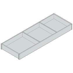 Blum AMBIA-LINE Rahmen, für LEGRABOX/MERIVOBOX Schubkasten, Holzdesign, NL=650 mm, Breite=200 mm, Nebr.Eiche/oriongrau Nr. ZC7S650RH2