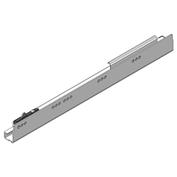 Blum TANDEMBOX Korpusschiene mit BLUMOTION / für TIP-ON BLUMOTION, 30 kg, NL=450 mm, links/rechts, verzinkt (VE:10) Nr. 578.4501M