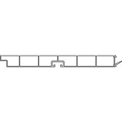Rehau Raubase Sockelblende magic, 150 mm Alu gebürstet, 150x4000 mm Nr. 13471641020