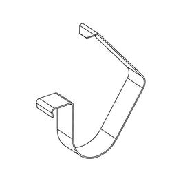Rehau Metall Blendenklammer, Stahl silber, Pack a 20 Stück Nr. 13558601001
