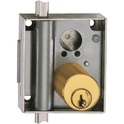 JuNie Drehstangenschloss 7020 D: 30mm Messing BN0105 links Nr. 7020.30210:BN.0105
